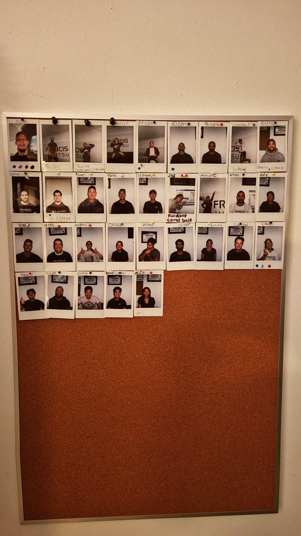 FJJ member polaroid wall