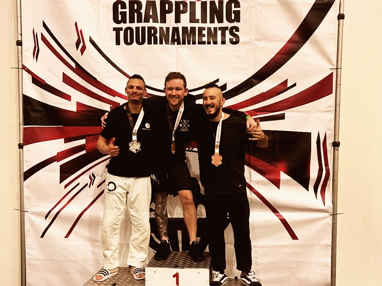 FJJ athletes on the WAJJC competition podium