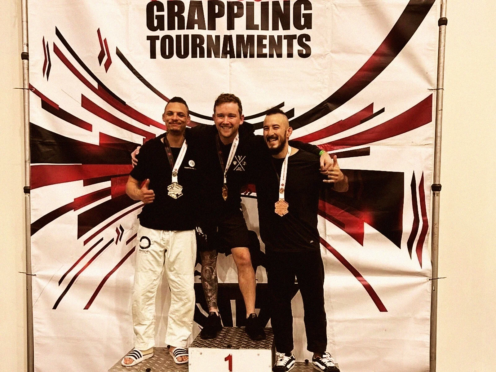 FJJ athletes on the WAJJC competition podium