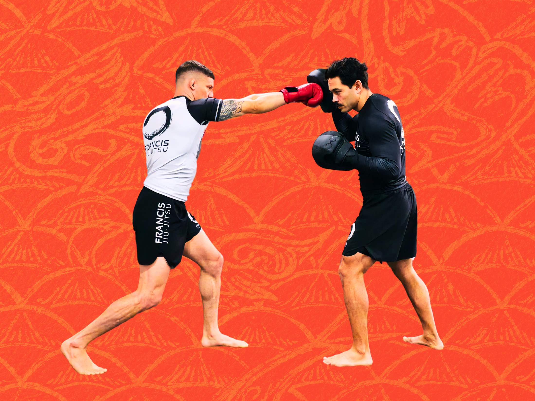Boxing training at Francis Jiu Jitsu